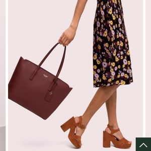 NWT Kate Spade Margaux large tote - cherrywood